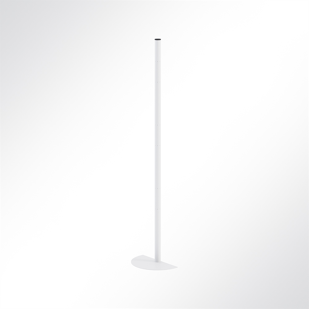 Artikelbild QP Akustikpaneel Pole-Mode Stange Ø4cm Höhe 140cm 1/2 Fuss Ø34cm Weiss 9003