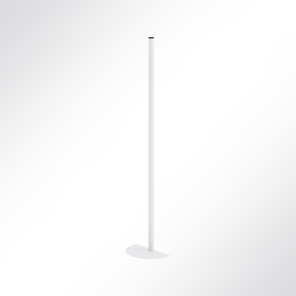 Artikelbild QP Akustikpaneel Pole-Mode Stange 4cm Hhe 140cm 1/2 Fuss 34cm Weiss 9003