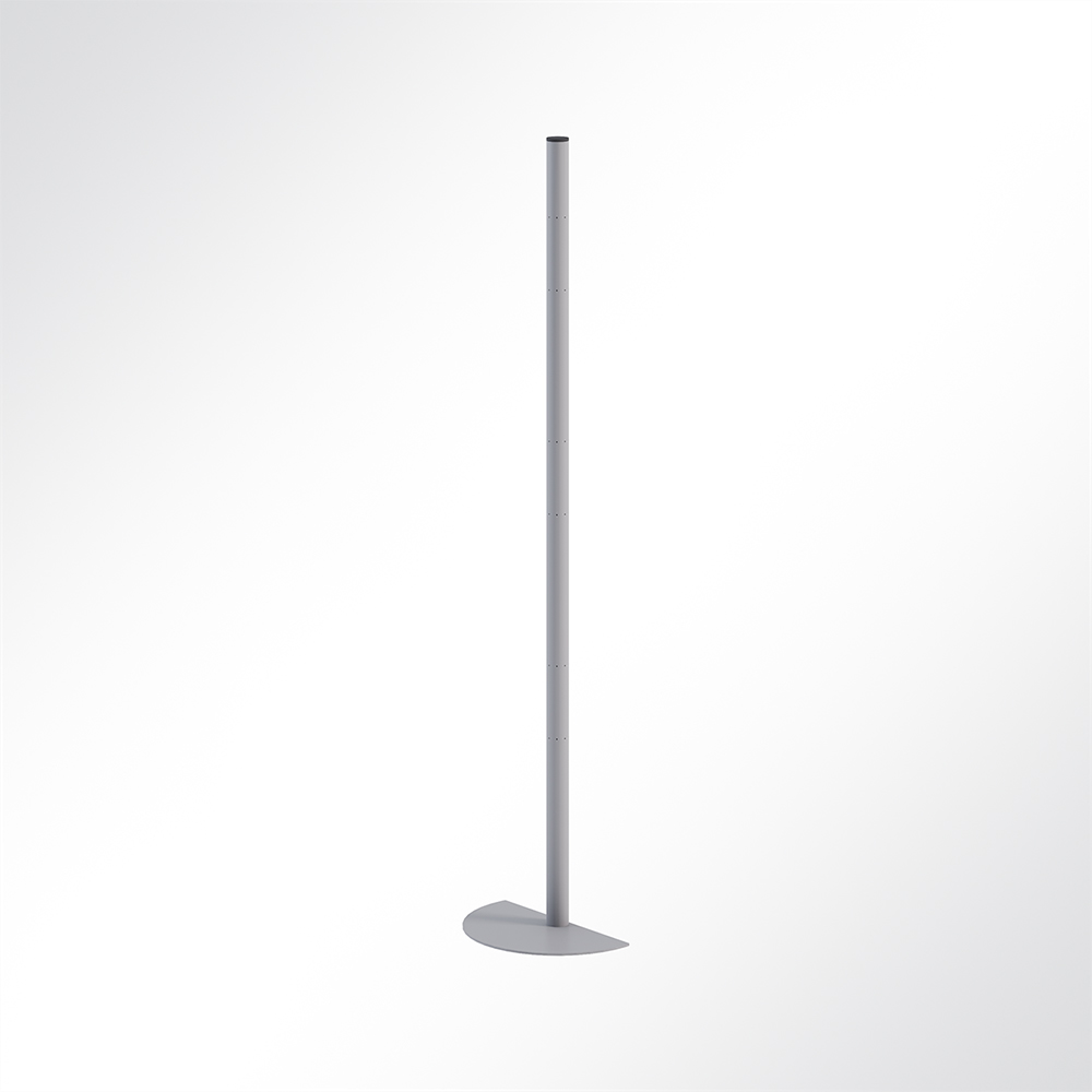 Artikelbild QP Akustikpaneel Pole-Mode Stange 4cm Hhe 140cm 1/2 Fuss 34cm Grau 7035