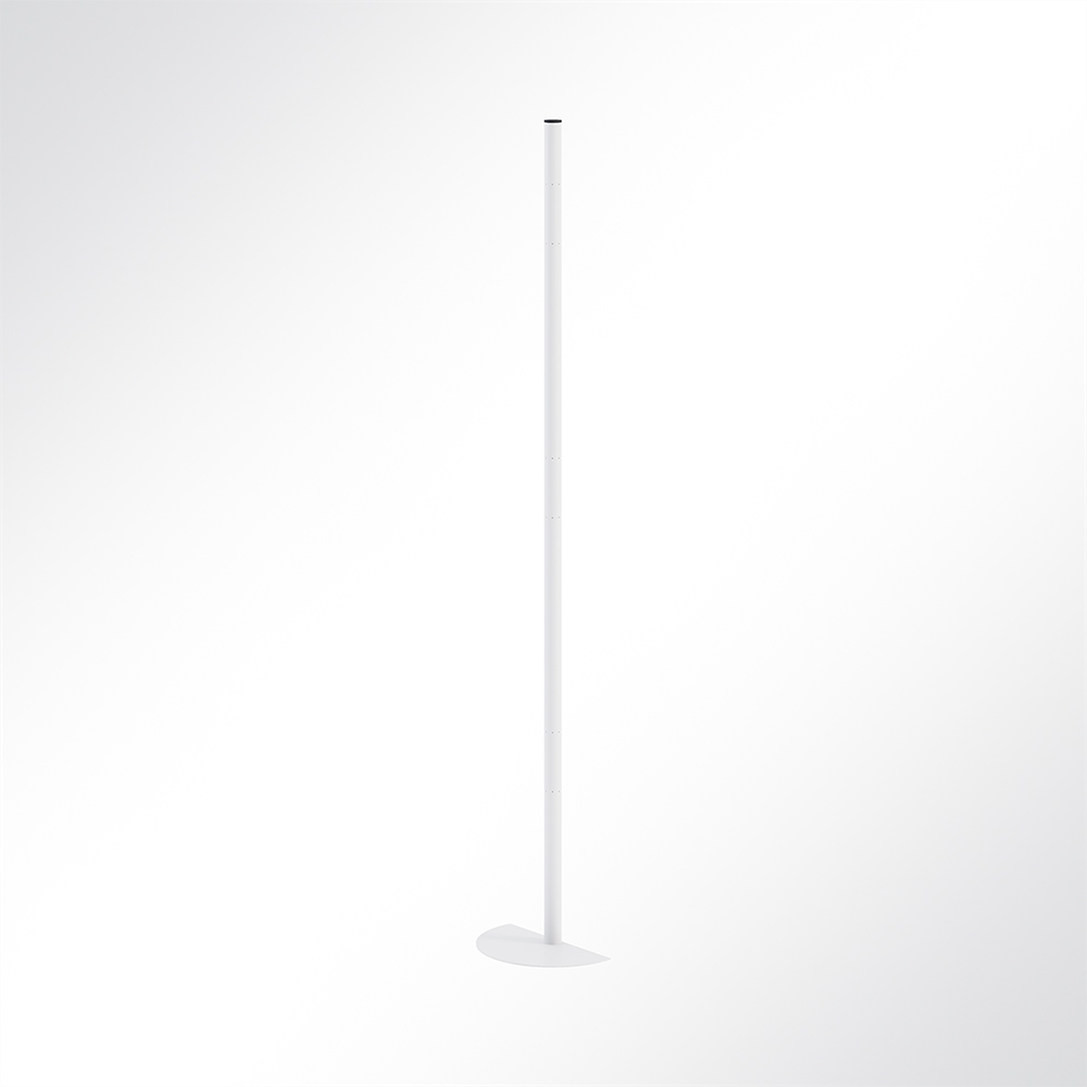 Artikelbild QP Akustikpaneel Pole-Mode Stange 4cm Hhe 180cm 1/2 Fuss 34cm Weiss 9003