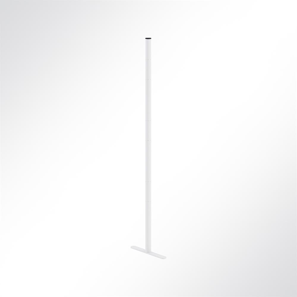 Artikelbild QP Akustikpaneel Pole-Mode Stange 4cm Hhe 140cm Fuss L: 34cm Weiss 9003