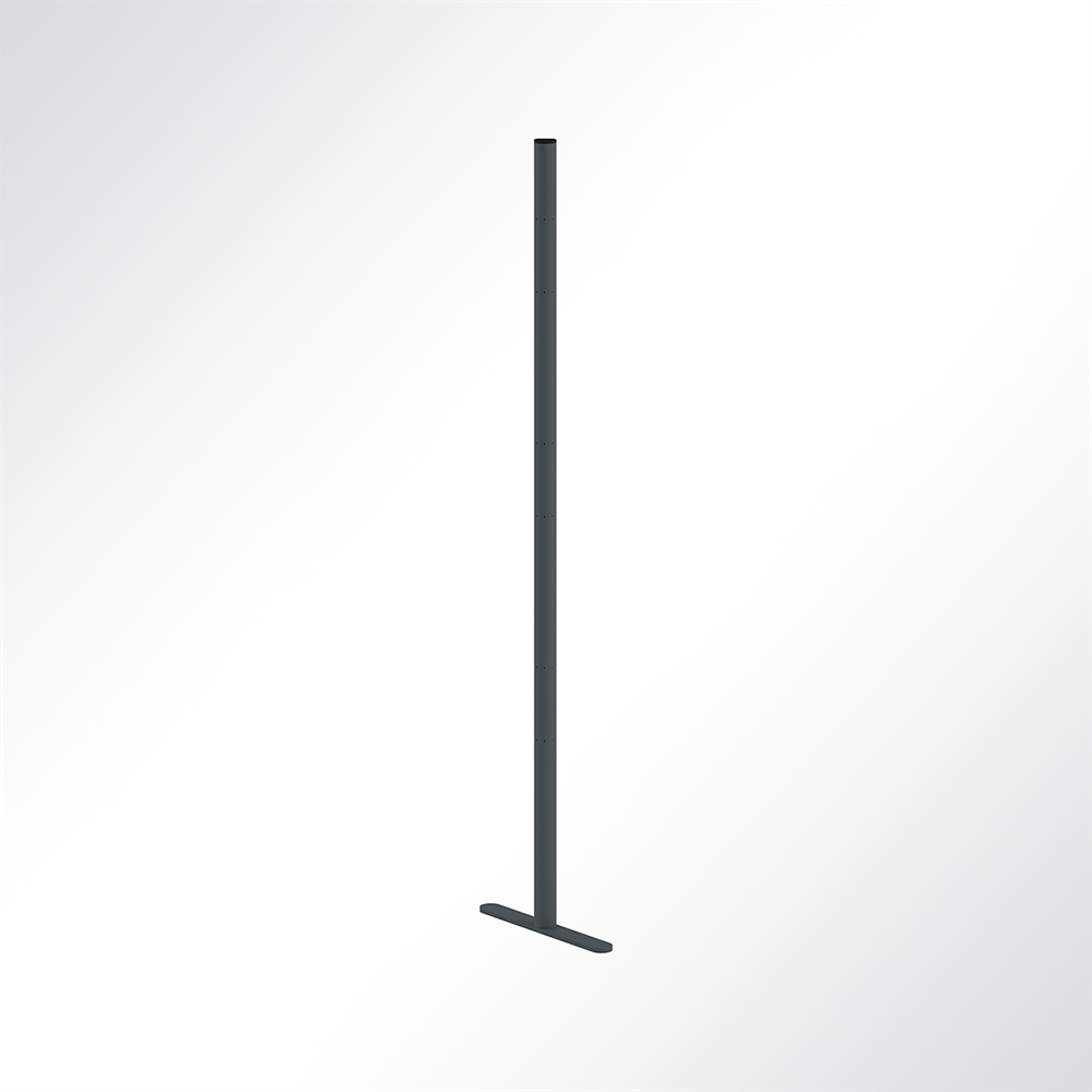 Artikelbild QP Akustikpaneel Pole-Mode Stange 4cm Hhe 140cm Fu L: 34cm Schwarz 7016