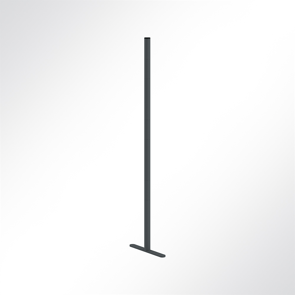 Artikelbild QP Akustikpaneel Pole-Mode Stange 4cm Hhe 140cm Fuss L: 34cm Schwarz 7016