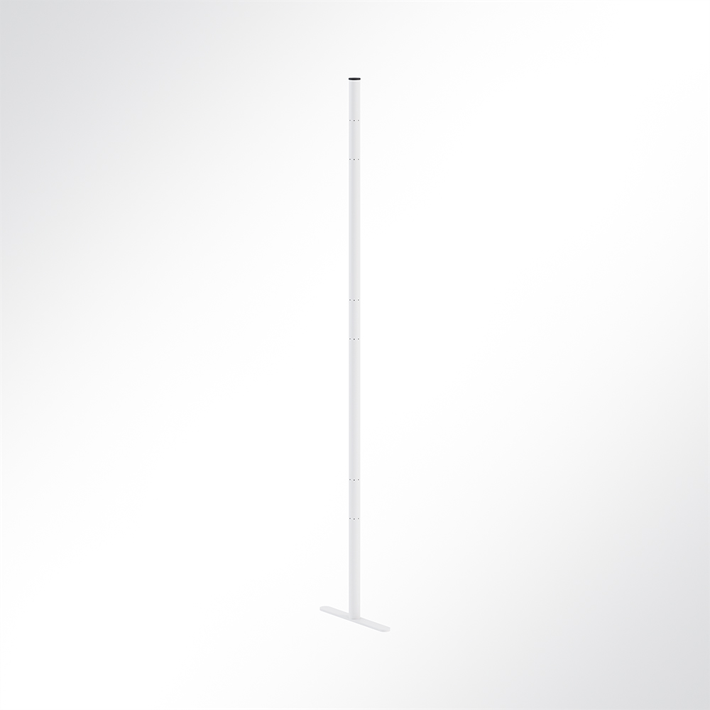 Artikelbild QP Akustikpaneel Pole-Mode Stange 4cm Hhe 180cm Fu L: 34cm Wei 9003