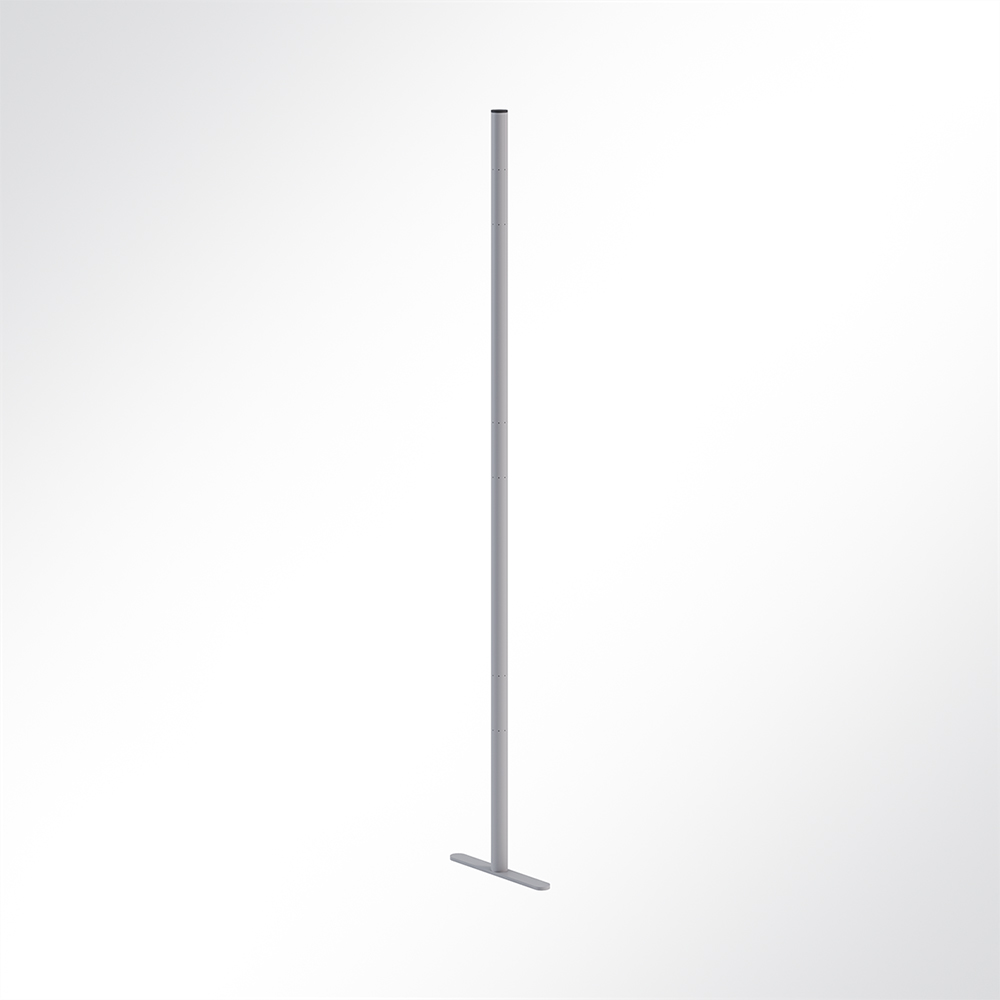 Artikelbild QP Akustikpaneel Pole-Mode Stange 4cm Hhe 180cm Fuss L: 34cm Grau 7035