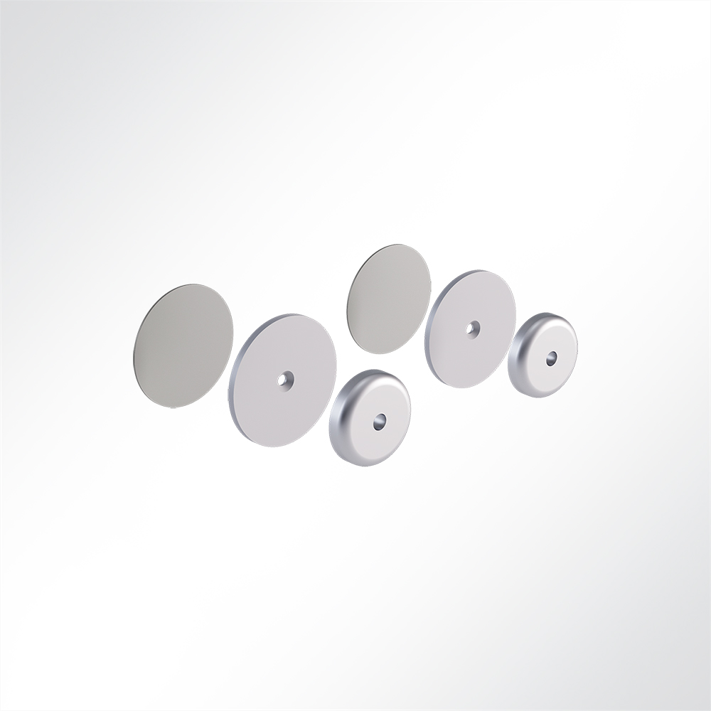 Artikelbild QP Akustikpaneel Wall & Ceiling Support 2 Magnete 36mm fr Glas und Wand Grau 7035