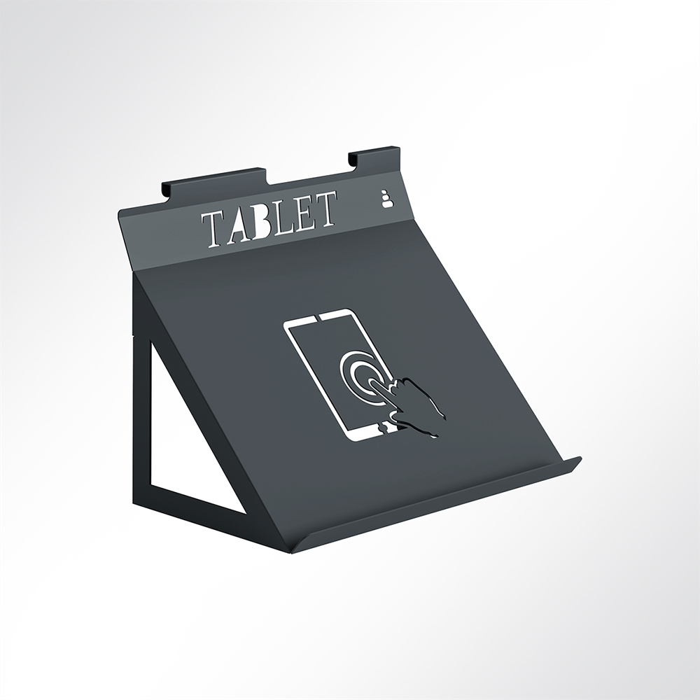 Artikelbild QP Akustikpaneel Desking Tablet-Halter Schwarz 7016