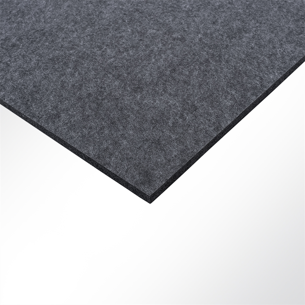 Artikelbild Bluefiber Panel PET Vlies Akustik Absorber 2000g/m 12mm B1 Anthrazit  1200x2400mm