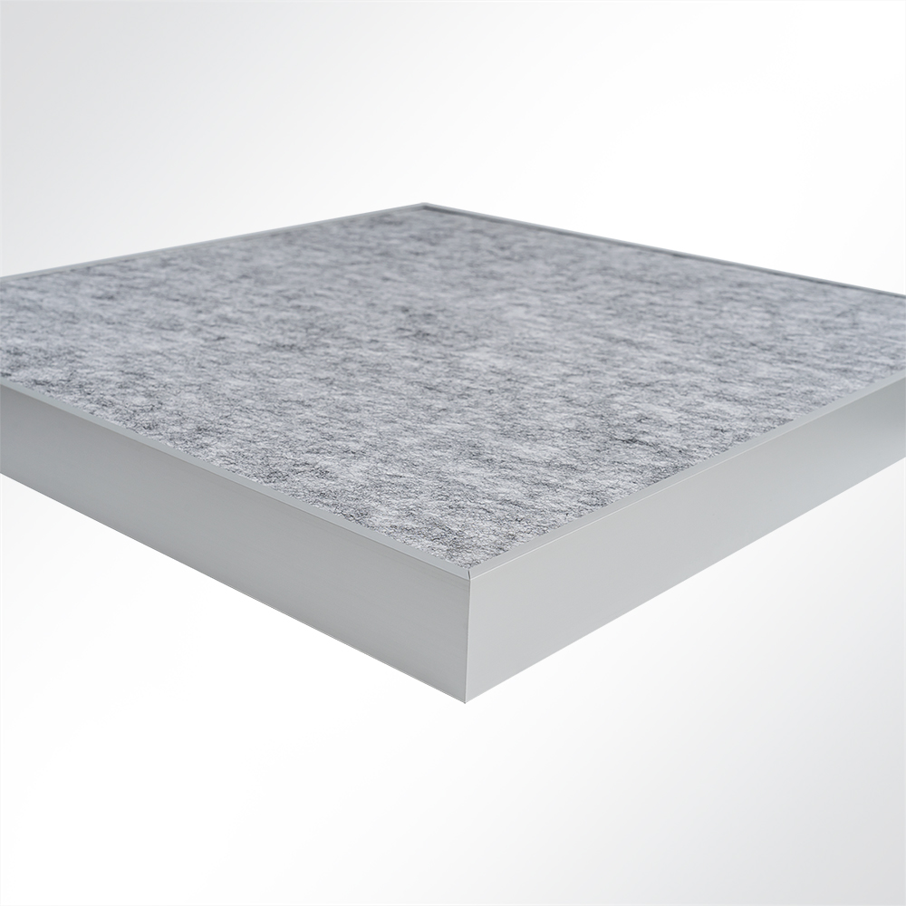 Artikelbild QP SilenceCore PAD PET Vlies Schallabsorber Wand Akustikpaneele 1500g/m B1 grau 600x600x50mm