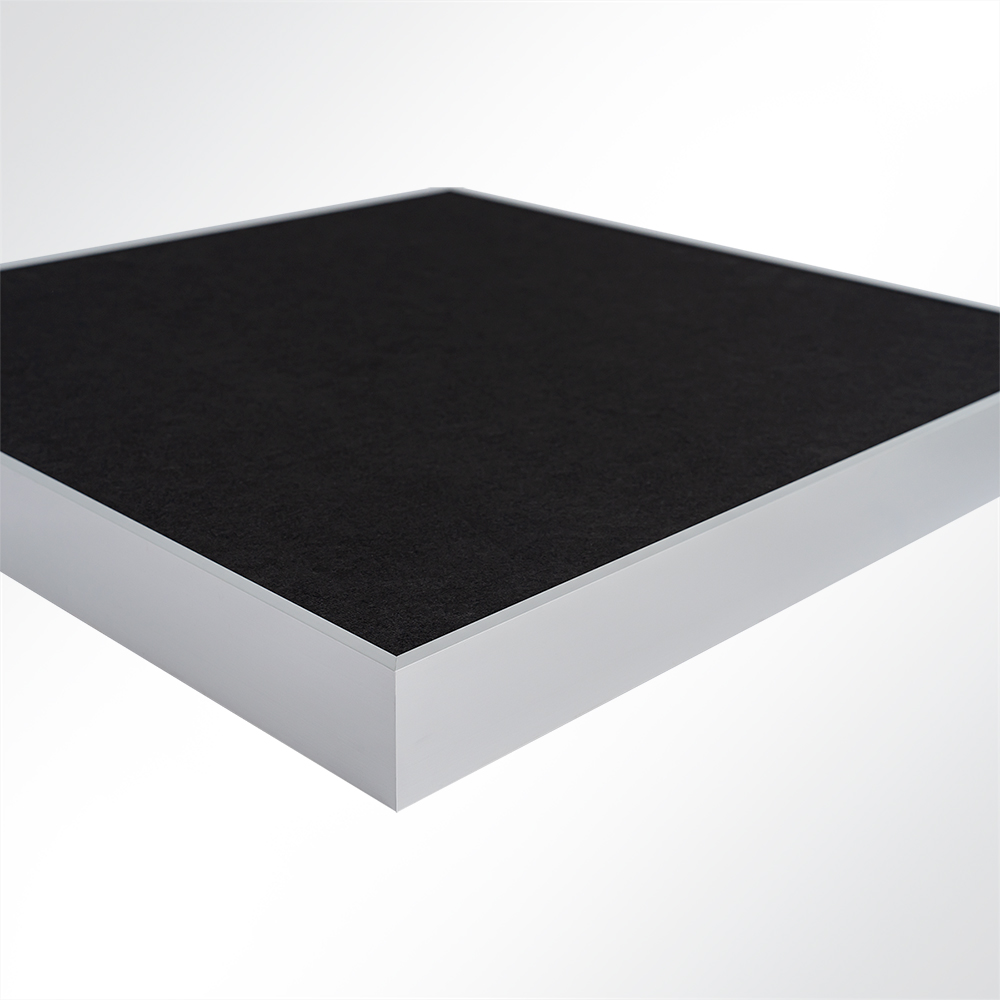 Artikelbild QP Absorber Wandpaneel Akustikpaneel bluefiber tec based B1 schwarz 620x625mm