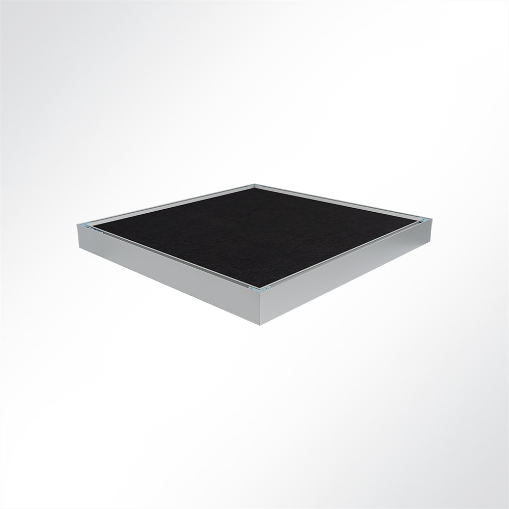 Artikelbild QP Absorber Wandpaneel Akustikpaneel bluefiber tec based B1 schwarz 620x625mm