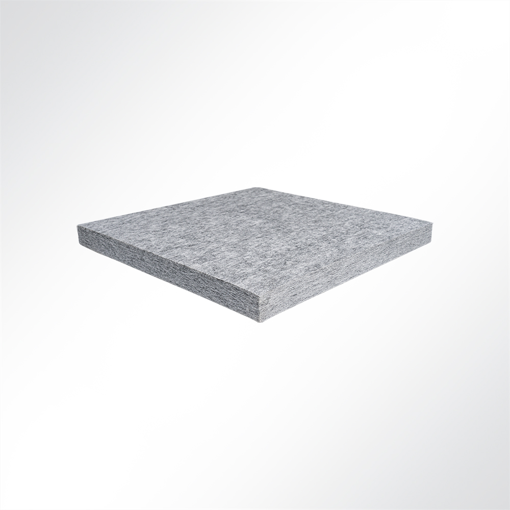 Artikelbild QP SilenceCore PAD PET Vlies Akustikpaneele Schallabsorber Deckensegel 1500g/m B1 grau 600x600x50mm