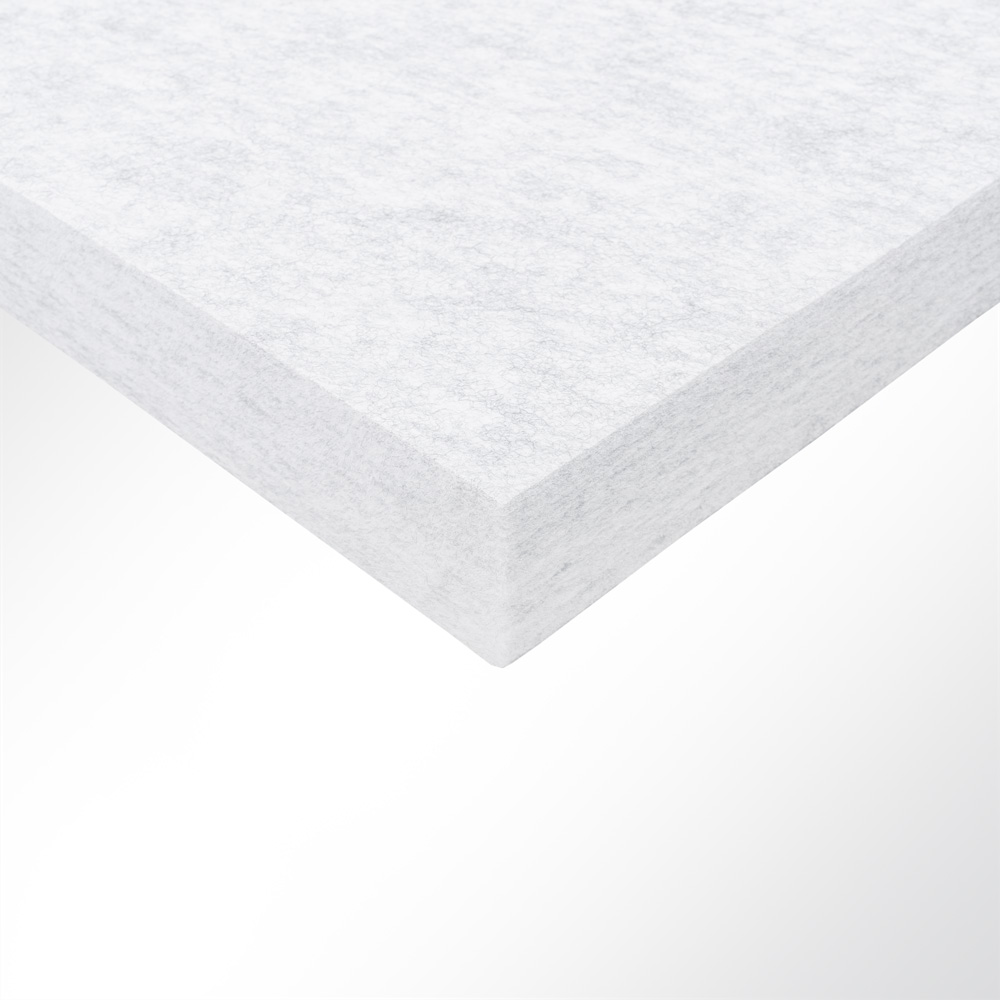Artikelbild QP SilenceCore Schallabsorber PAD PET Vlies 1500g/m 50mm B1 hellgrau marmor 600x600mm