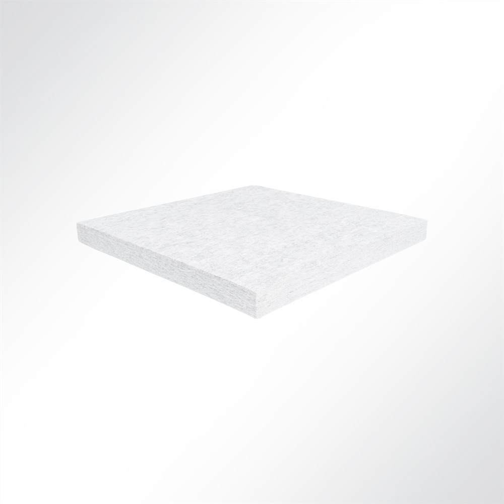 Artikelbild QP SilenceCore PAD PET Vlies Akustikpaneele Schallabsorber Deckensegel 1500g/m B1 hellgrau marmor 600x600x50mm