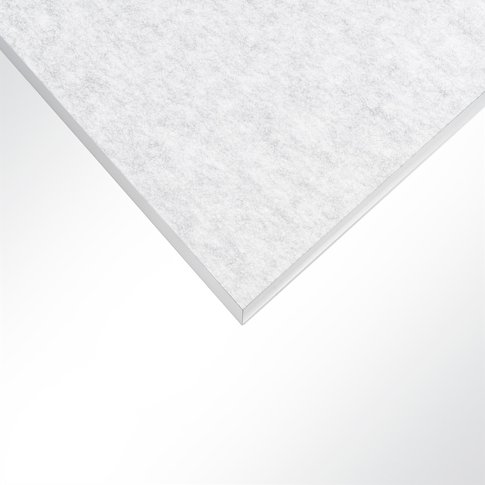 Artikelbild QP SilenceCore PAD PET Vlies Schallabsorber Wand Akustikpaneele 1500g/m B1 hellgrau marmor 600x600x50mm