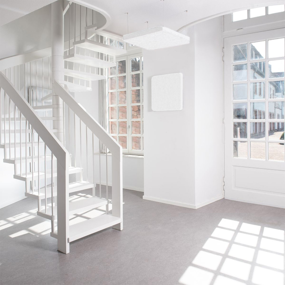 Artikelbild QP Akustikpaneele Deckensegel runde Ecken B1 1250g/m² weiss 620x625mm