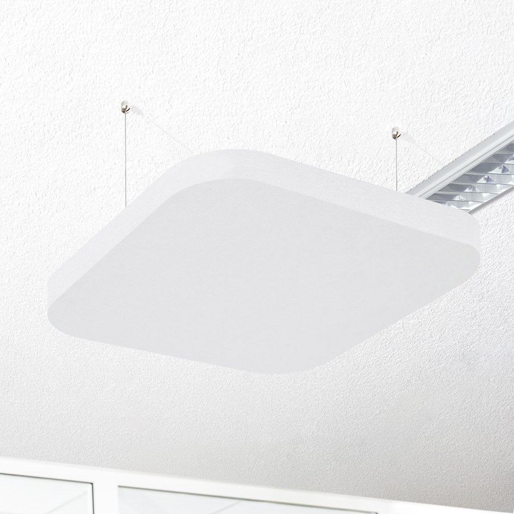 Artikelbild QP Akustikpaneele Deckensegel runde Ecken B1 1250g/m² weiss 620x625mm