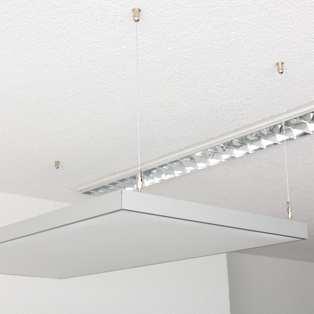 Artikelbild QP Deckensegel Akustikpaneele Schallabsorber (BxTxL) 500x35x1000mm wei