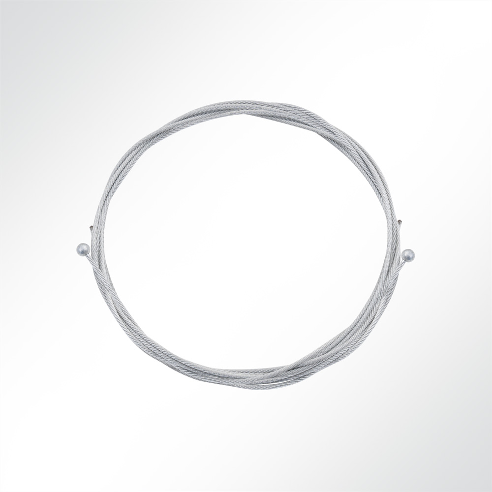 Artikelbild Abhngeset 2-fach fr Akustikelemente mit Drahtspirale Drahtseil 1,5mm 1,5m