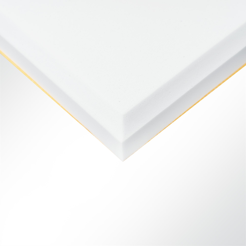 Artikelbild Schallabsorber Basotect® 100x50x10cm weiß selbstklebend 45° Fase Schallschutz Schalldämmung für Wand und Decke