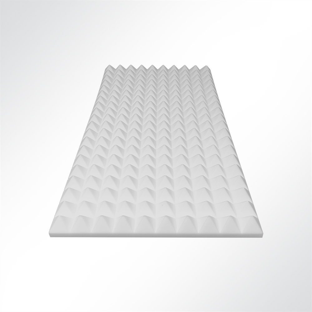 Artikelbild Basotect Pyramidenschaum Noppenschaum hellgrau 1000x500x30mm Schallabsorber Schallschutz Schalldmmung fr Wand und Decke