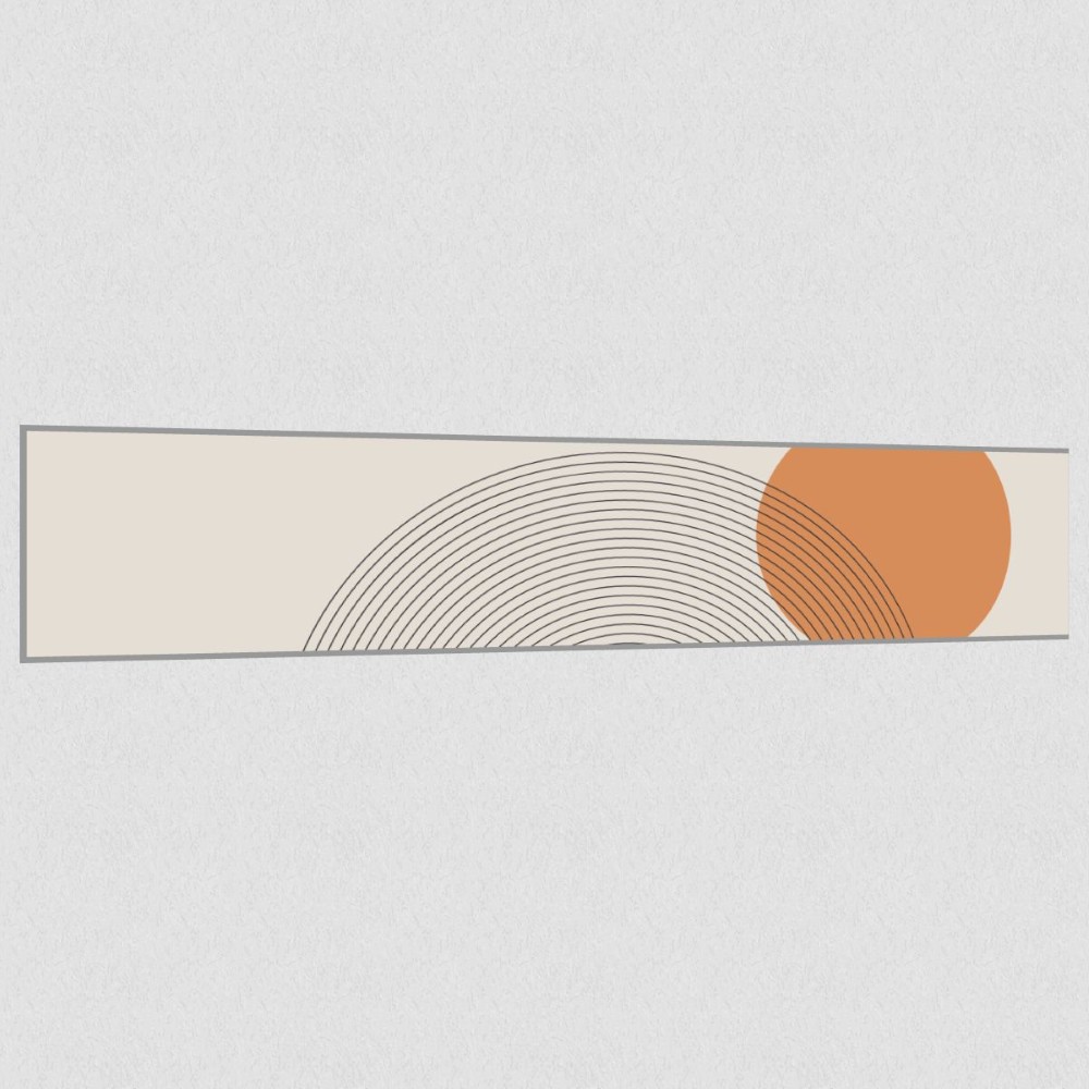 Artikelbild Akustikbild - Organische Geometrie – Basotect® Schallabsorber im eloxierten Aluminiumrahmen 2530x530x55mm