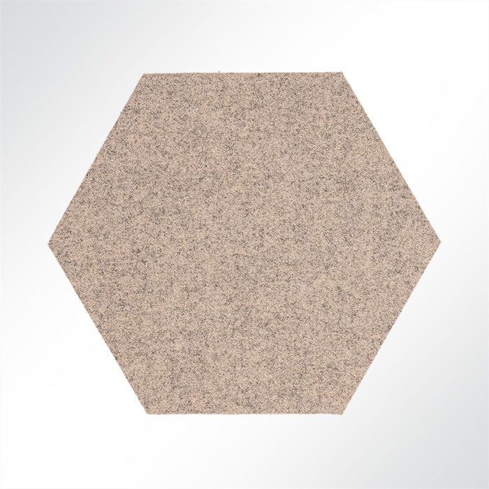 QP Schallabsorber Basotect Hexagon 290mm farbiger Stoff Camira Blazer Light