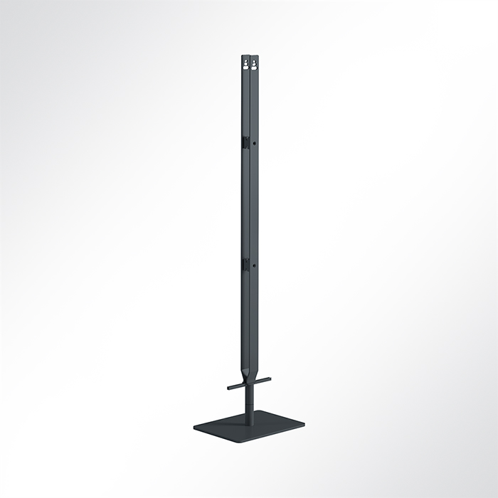 Artikelbild QP Akustikpaneele-Ständer für 3 Single Paneele horizontal ohne Rollen Schwarz 7016