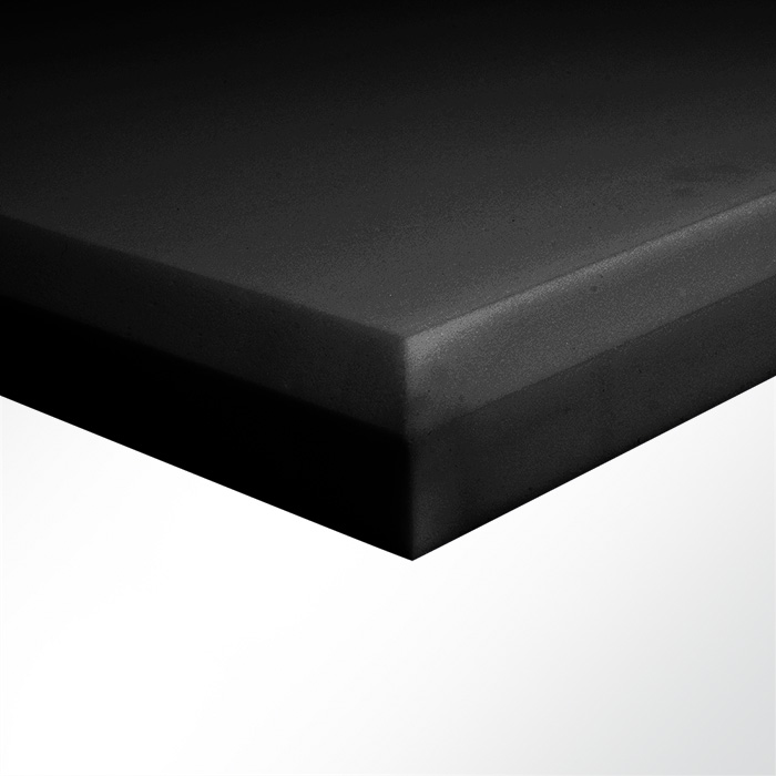Schallabsorber Schaumstoff aus Basotect® Eco Balanced schwarz 45° Fase