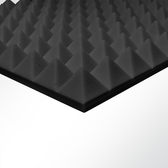 Pyramidenschaumstoff Noppenschaum Basotect® Eco Balanced schwarz selbstklebend