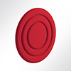 Vorschau Akustikpaneel Quiet Circle 120cm Schwarz 0651 Rot 0231