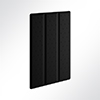 Vorschau Akustikpaneel Quiet Flat Triple 60x120cm Hellbraun 0534 Schwarz 0651