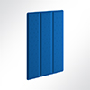 Vorschau Akustikpaneel Quiet Flat Triple 60x120cm Gelb 0053 Blau 0331