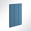 Vorschau Akustikpaneel Quiet Flat Triple 60x120cm Hellbraun 0534 Hellblau 0379