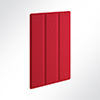 Vorschau Akustikpaneel Quiet Flat Triple 60x120cm Elfenbein 0532 Rot 0231