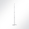 Vorschau QP Akustikpaneel-Stnder fr 4 Single Paneele horizontal mit Rollen Grau 7035 Wei 9003
