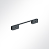 Vorschau QP Akustikpaneel Booth-Mode Kopf-Verbinder von 2 Paneelen Grau 7035 Schwarz 7016