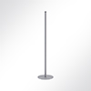 Vorschau QP Akustikpaneel Pole-Mode Stange 4cm Hhe 140cm Fuss 34cm Grau 7035 Grau 7035