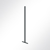 Vorschau QP Akustikpaneel Pole-Mode Stange 4cm Hhe 140cm Fu L: 34cm Grau 7035 Schwarz 7016