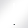 Vorschau QP Akustikpaneel Pole-Mode Stange 4cm Hhe 180cm Fuss L: 34cm Weiss 9003 Schwarz 7016