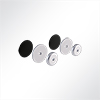 Vorschau QP Akustikpaneel Wall & Ceiling Support 2 Magnete 36mm fr Glas und Wand Blau 5005 Schwarz 9005