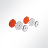 Vorschau QP Akustikpaneel Wall & Ceiling Support 2 Magnete 36mm fr Glas und Wand Gelb 1007 Orange 2001