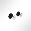 Vorschau QP Akustikpaneel Wall & Ceiling Support 2 Klettkreise 85mm fr ungleiche Oberflchen Gelb 1007 Schwarz 9005