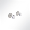 Vorschau QP Akustikpaneel Wall & Ceiling Support 2 Klettkreise 85mm fr ungleiche Oberflchen Gelb 1007 Grau 7035