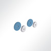 Vorschau QP Akustikpaneel Wall & Ceiling Support 2 Klettkreise 85mm fr ungleiche Oberflchen Blau 5005 Blau 5009