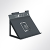 Vorschau QP Akustikpaneel Desking Tablet-Halter Grau 7035 Schwarz 7016