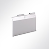 Vorschau QP Akustikpaneel Desking Metall-Board Schwarz 7016 Grau 7035
