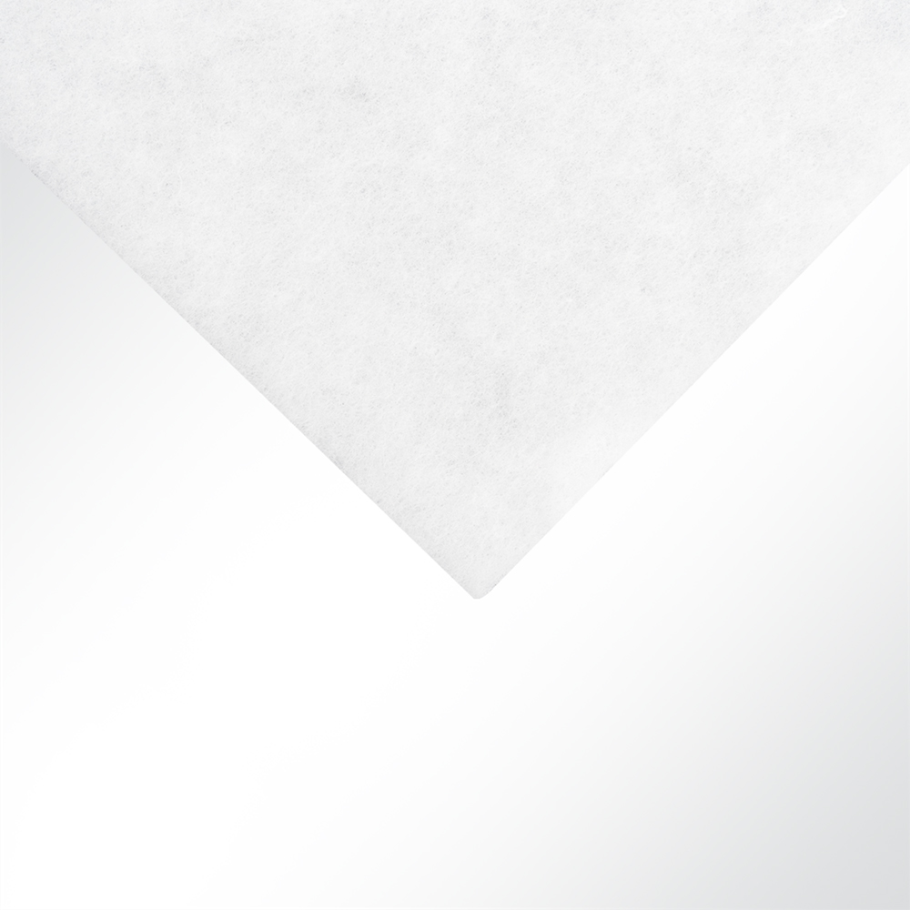 Artikelbild Kaschierte Polsterwatte klettfhig wei 100g/m Breite 150cm Strke 10mm