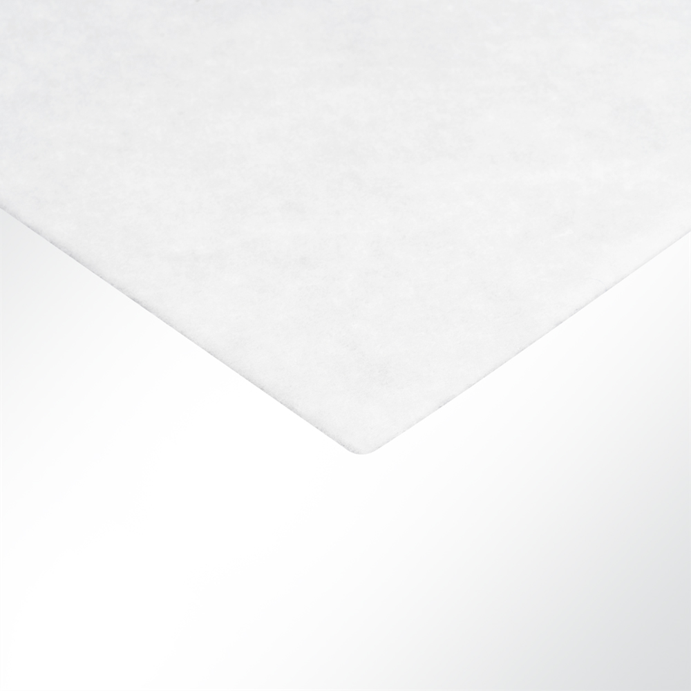 Artikelbild Kaschierte Polsterwatte klettfhig wei 100g/m Breite 150cm Strke 10mm
