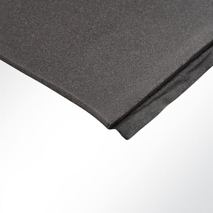 Velours Auto Schaumstoff anthrazit kaschiert 10mm schwarz Breite 150cm